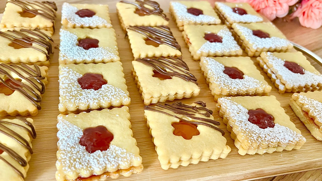 Эти печенья тают во рту! рецепт за 5 минут🎄хороший и простой, который вы будете готовить каждый день