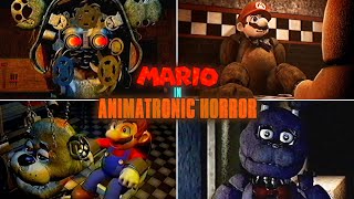 Mario In Animatronic Horror - All Cutscenes & Jumpscares (2024 Demo)