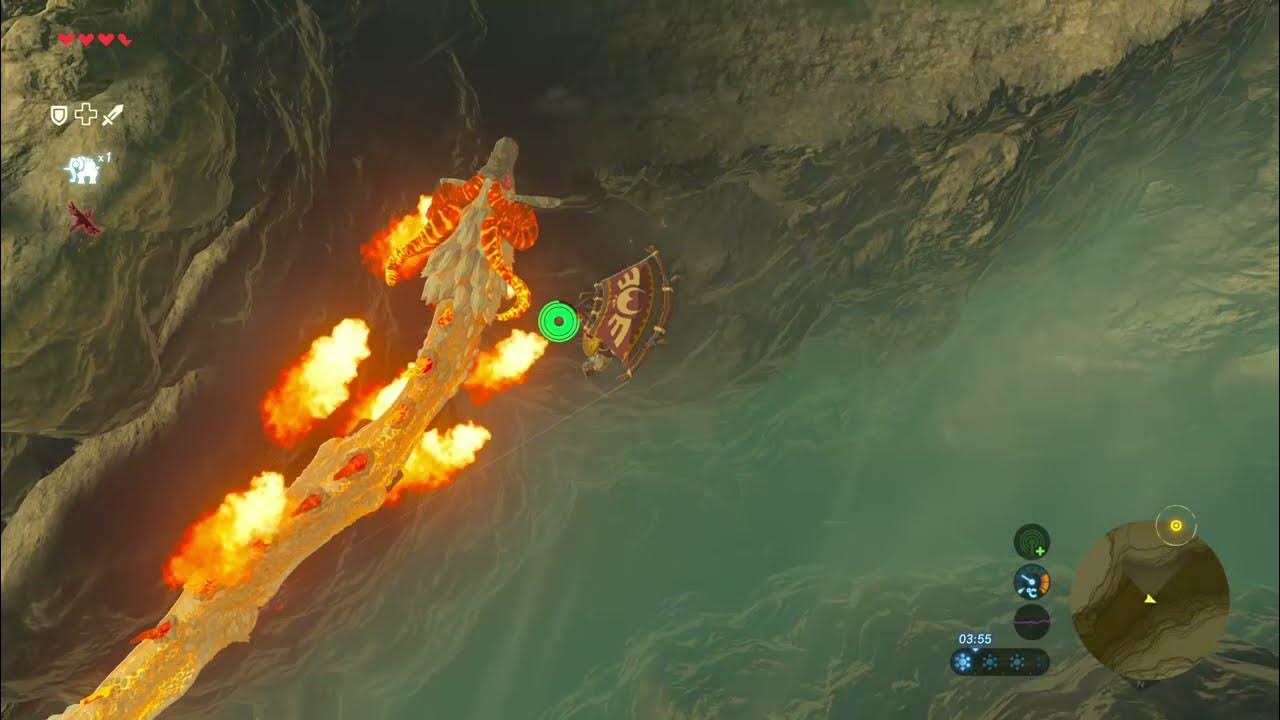 Zelda BOTW Gameplay - How to Farm Farosh and Dinraal during One Night