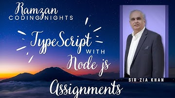 ATM Machine CodeTypescript with node js | Ramzan Coding Night | Sir Ameen  | Sir Zia | Governer Sind