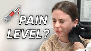 GETTING MY EARS PIERCED WITH A NEEDLE