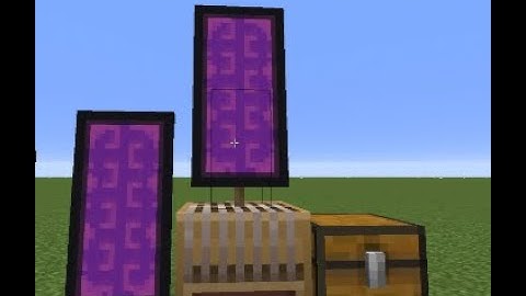 How to make a nether portal banner in Minecraft