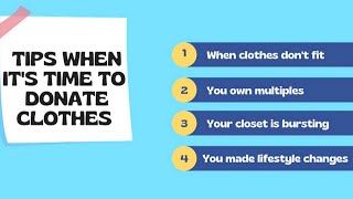 4 tips to follow if you are donating clothes