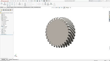 SOLIDWORKS Equation Driven Helical Gear Practice