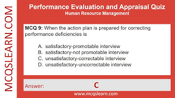 Performance Evaluation Quiz Questions Answers PDF | Performance Evaluation Notes Class 12-9 Ch 14