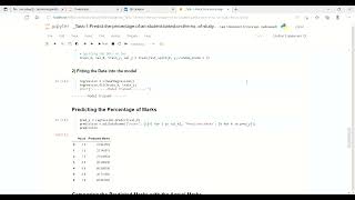 Task 1 Predict the percentage of an student based on the no  of study hours    Jupyter Notebook and