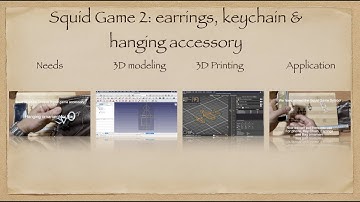 Squid game 2: Earring, Keychain, and hanging accessory created with freeCAD and PRUSA printer