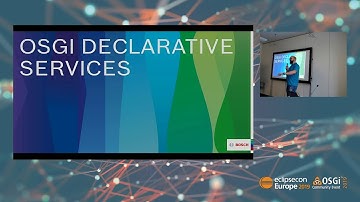 Getting started with OSGi declarative services
