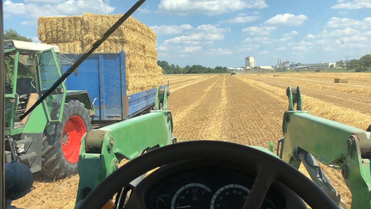 Stroh pressen und transportieren 2018 [Cabview & Erklärung]