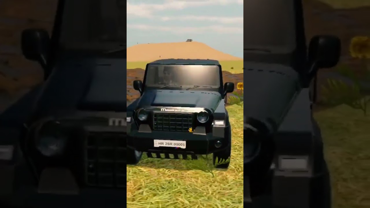 Thar 🔑 gaming short video viral Indian gamingIndian Vehicles Simulator 3d