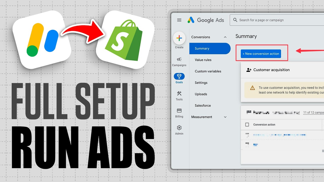 How To Run Google Ads for Shopify (Full Tutorial) - YouTube