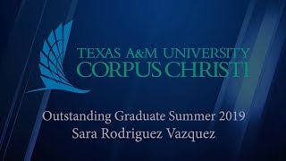 Outstanding Graduate Sara Rodriguez Vazquez