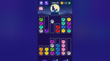 Ball Sort Master Game Level - 294 Without Boosters | Puzzle Game | #entertainment #puzzle #game