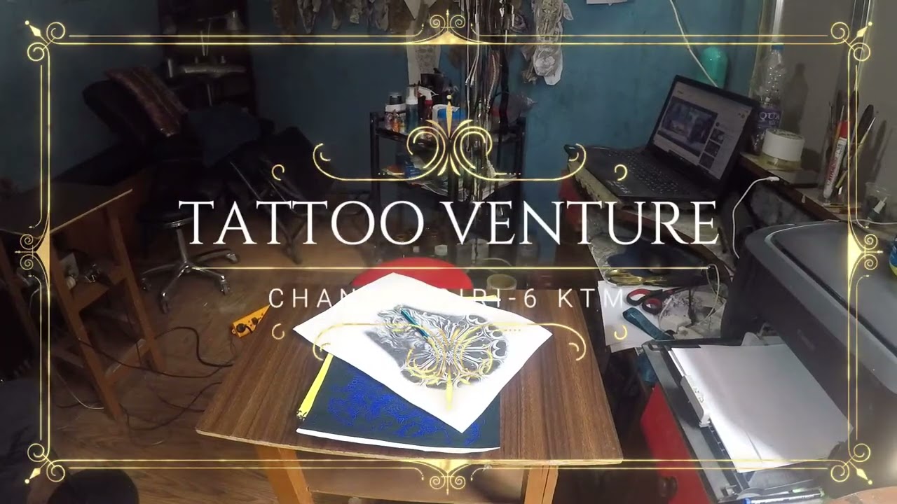 COVER UP TATTOO/CATHEDRAL WINDOW WITH OLD MAN TATTOO/ABIN KAPALI/TATTOO VENTURE