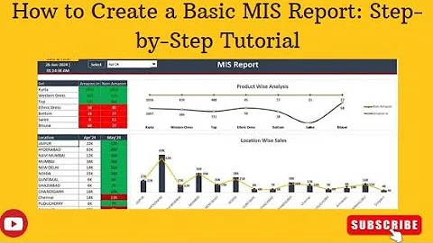 How to Create a Basic MIS Report: Step-by-Step Tutorial. #Excel #VBA and #SQL