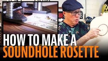 No-fail method for making custom guitar soundhole rosettes