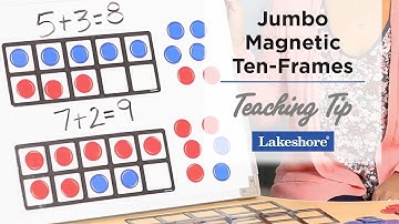 Teaching Addition | Jumbo Magnetic Ten-Frames | Lakeshore® Learning