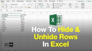 How To Hide And Unhide Rows In Microsoft Excel