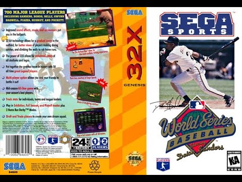 World Series Baseball Starring Deion Sanders (Sega 32X) - Atlanta Braves at Cleveland Indians