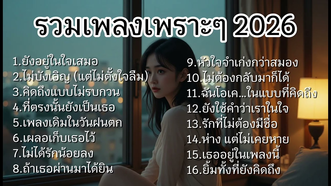 รวมเพลงเพราะๆ ฟังสบายๆ ไม่อยู่ข้างกัน แต่ยังอยู่ในใจ No.126