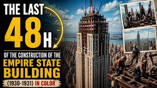 The Last 48 hours of the Construction of the Empire State Building (1930-1931) in Color