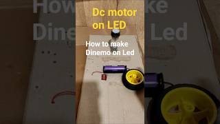 DC motor on Dinemo LED #creative #experiment #dcmotor #minimakers #science #toys #shortvideo #viel
