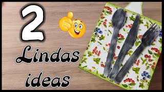 2 HERMOSAS Y ÚTILES IDEAS PARA LA COCINA  Manualidades con madera  Crafts for the kitchen