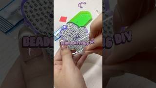 Cloud Cat Diamond Cross Stitch Keyring ☁️🐱#보석십자수 #BeadCraft #DIYKeyring #CuteKeyring #DIYHobby