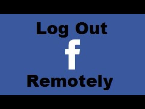 Hoe af te melden bij All Facebook Sessions Remotely