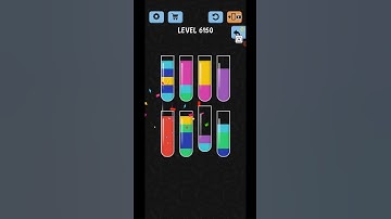 Water Color Sort Level 6150 Gameplay WalkThrough Solution