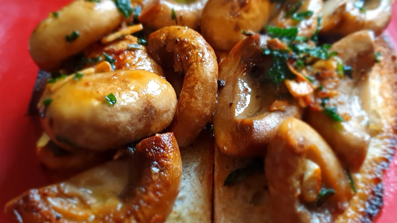 Garlic Mushrooms on Toast YouTube