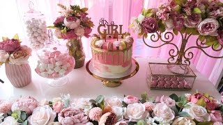 Pink and Gold Baby Shower