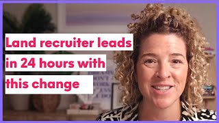 One LinkedIn change that got this UX Designer 5 solid recruiter leads in 24 hours