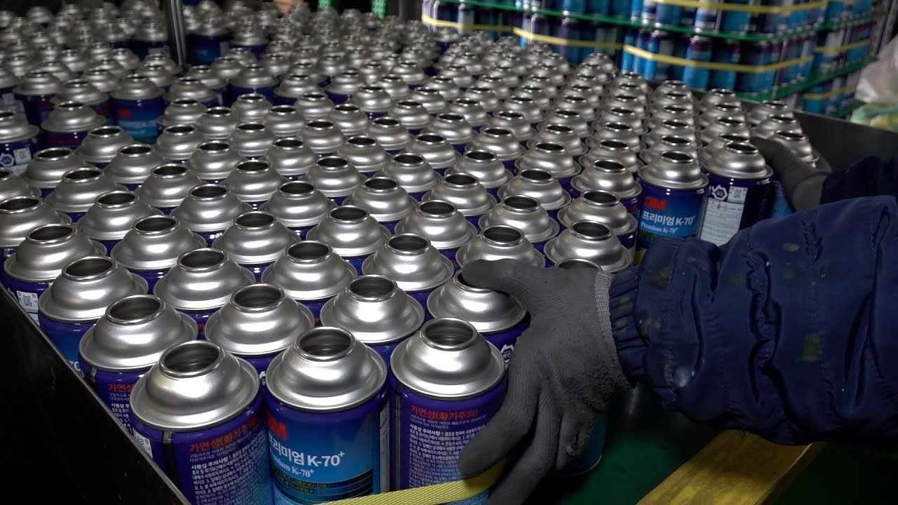 Anti Rust Process Mass Production Process of Making Anti-Rust Lubricant in Korea Factory ...