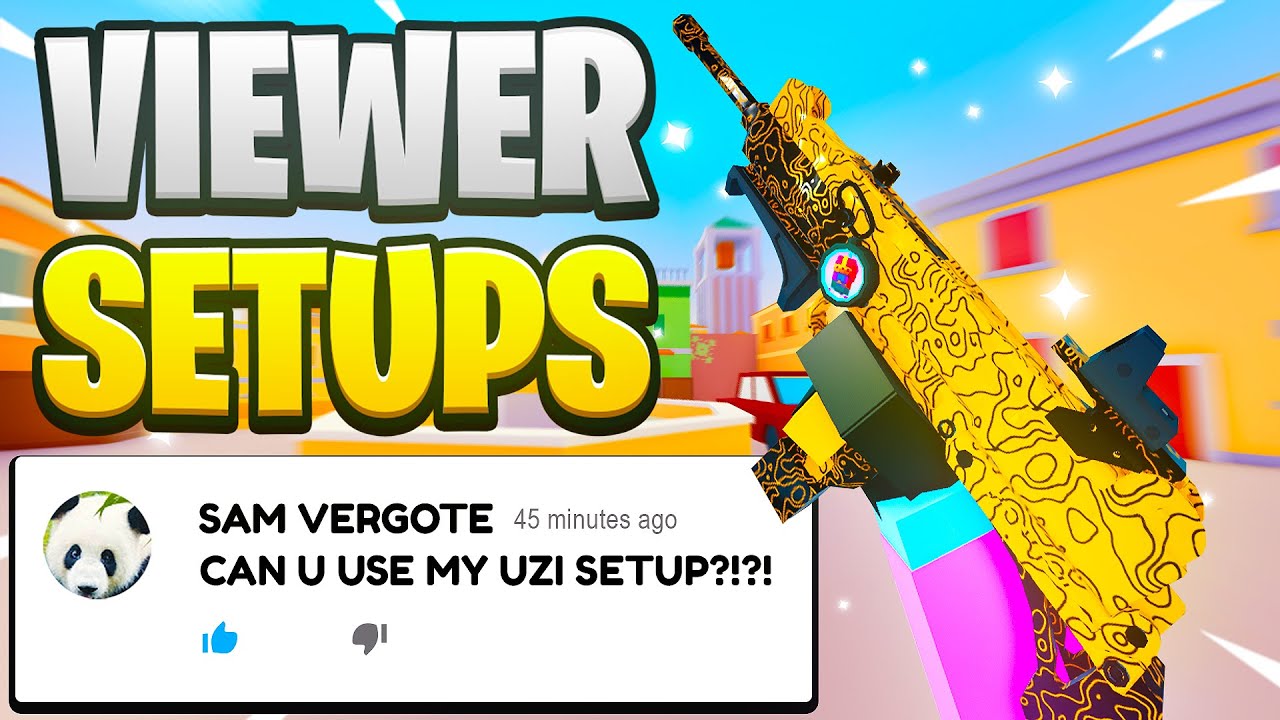 I Used a VIEWER'S UZI SETUP in Bad Business... (Roblox)