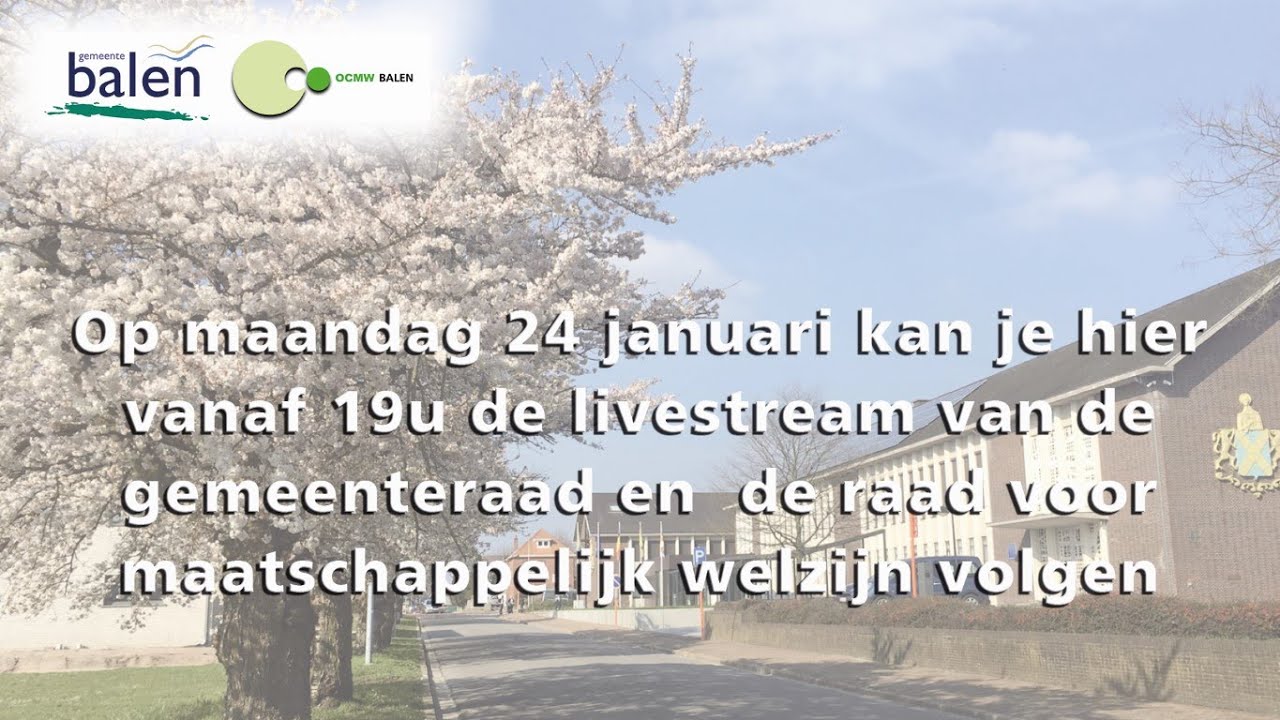 gemeenteraad en raad voor maatschappelijk welzijn van 24 januari 2022