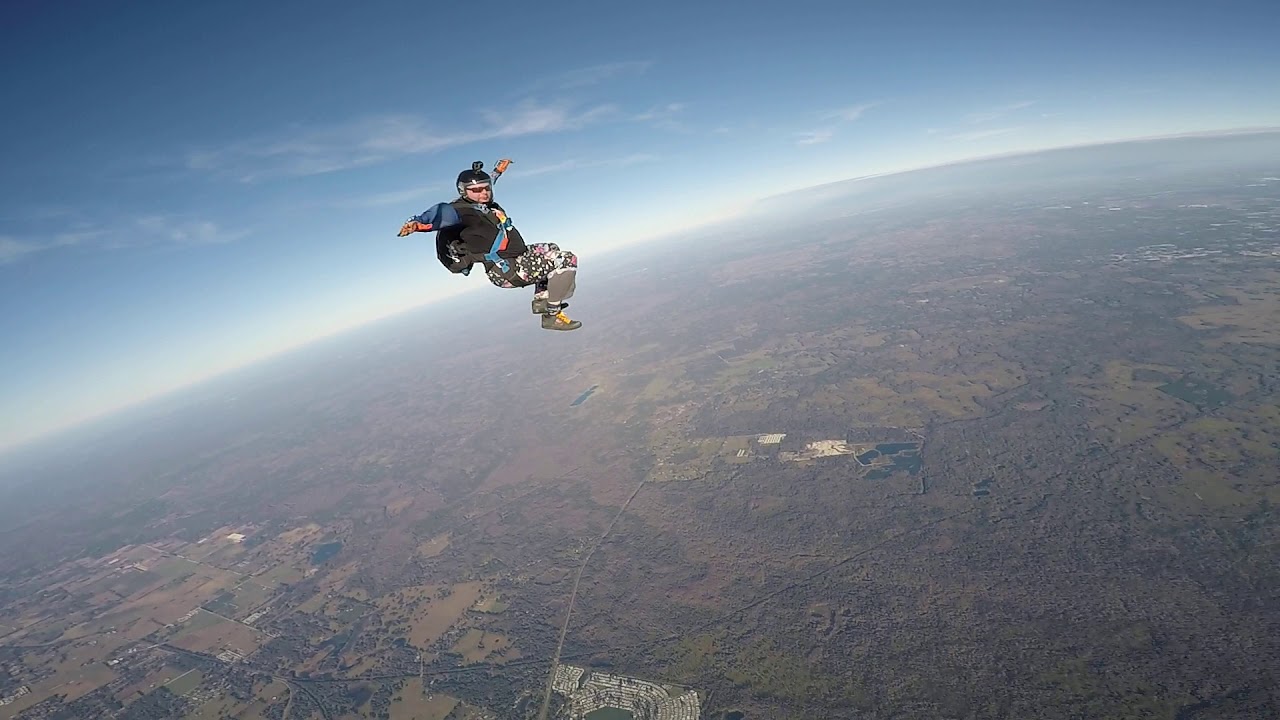 Jump 412 Coached by Gian Franco Head Down to Belly to Angle Skydiving