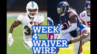 Fantasy Football Week 4 Waiver Wire Myles Gaskin Cordarrelle Patterson and COVID protocols