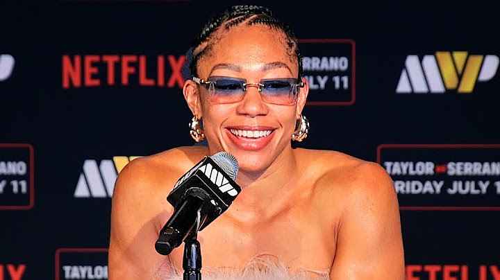 Alycia Baumgardner GETS SNAPPY at reporter over Claressa Shields fight at Post Fight Presser