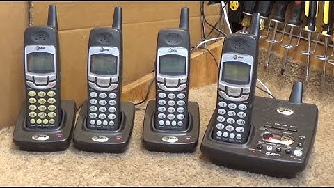 AT&T E5945B 5.8 GHz 4-Handset Cordless Phone with Digital Answering System | Initial Checkout