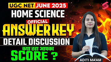 UGC NET Answer Key 2025 | UGC NET Home Science Answer Key 2025 | UGC NET 2025 Answer Key | Aditi Mam