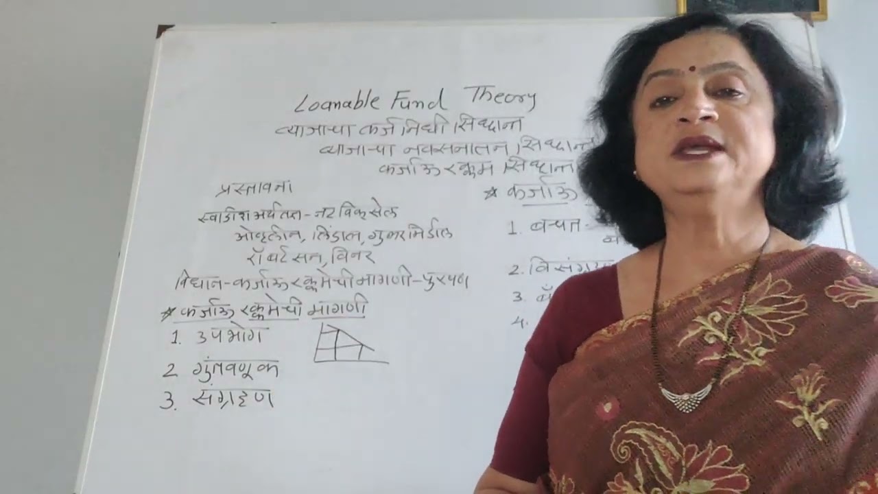 व्याजाचा कर्ज निधी सिद्धांत भाग 1 Loanable Fund Theory