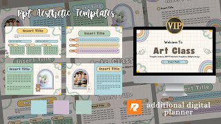Gen-Z Pastel Color Aesthetic | PPT Template PDF 6 Digital Planner | VIP Gen-Z Pastel Color Aesthetic | PPT Template PDF 6 Digital Planner | VIP