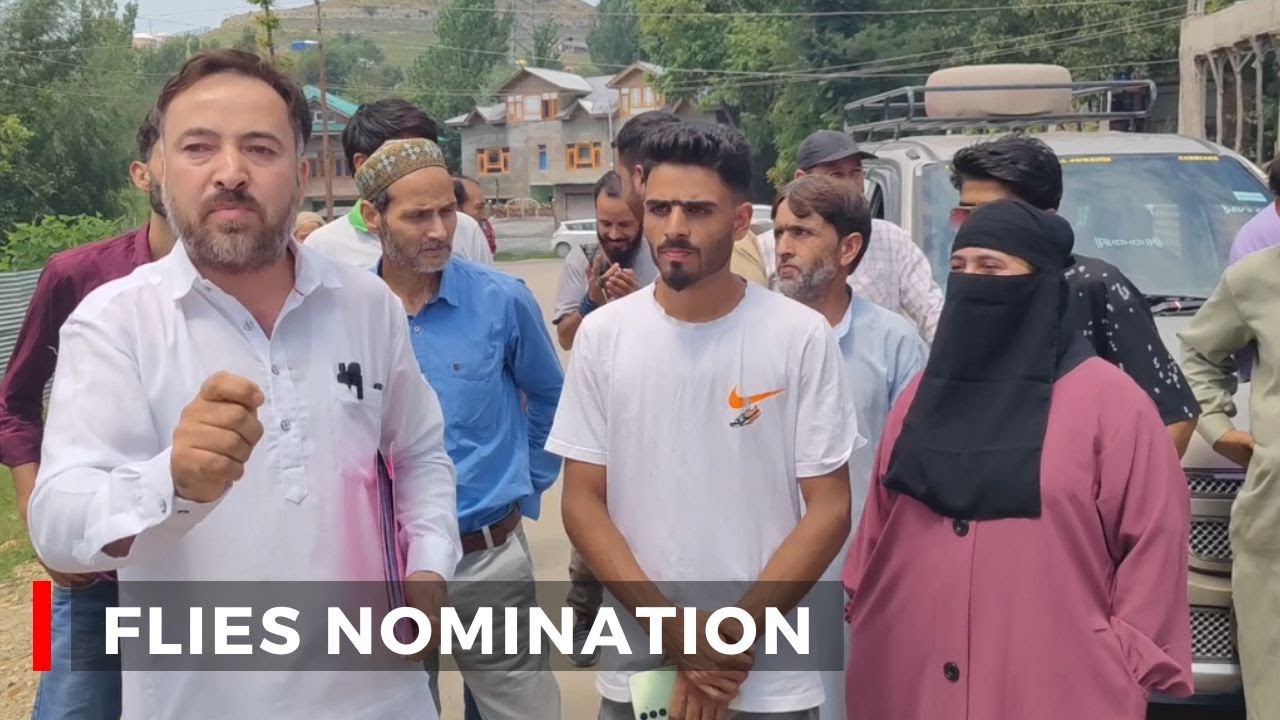 Mir Altaf Apni Party's Mir Altaf Ahmad Mir Files Nomination Papers from Pampore ...