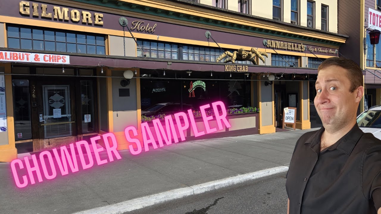 Getting Some Amazing Chowder, and good Food.  In Ketchikan, Alaska
