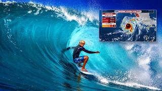 Hurricane Swell Uncovers 90-Year-Old Jetty At World Famous Wedge