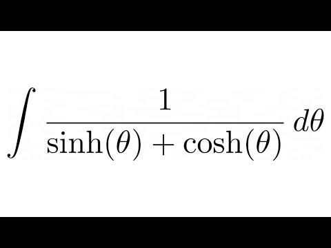Integral of 1/(sinh(theta)