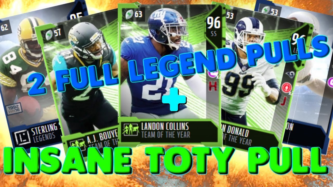 MUT 18 CRAZY TOTY/LEGEND BUNDLE! 2 FULL LEGENDS AND A TOTY PLAYER PULLED!!