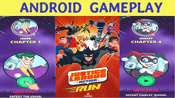 Justice League Action Run Android Gameplay -  Defeat Bosses - Joker Lex Luthor & Harley Quinn