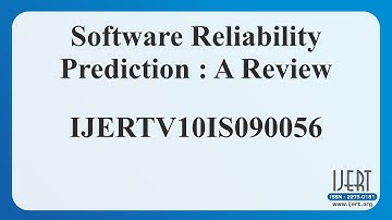 Software Reliability Prediction : A Review